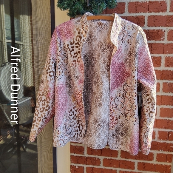 Alfred Dunner 💛💚💜 Unique Beautiful Fall Jacket. See Video. - Picture 1 of 3